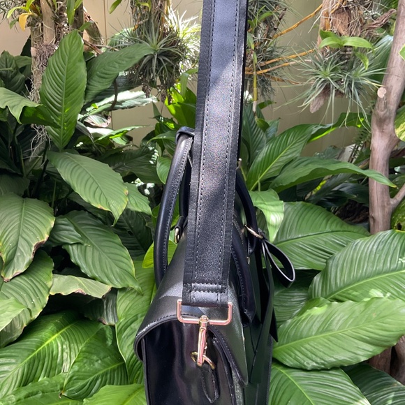 MOSISO Black Briefcase Messenger Bag NWOT - Picture 6 of 9